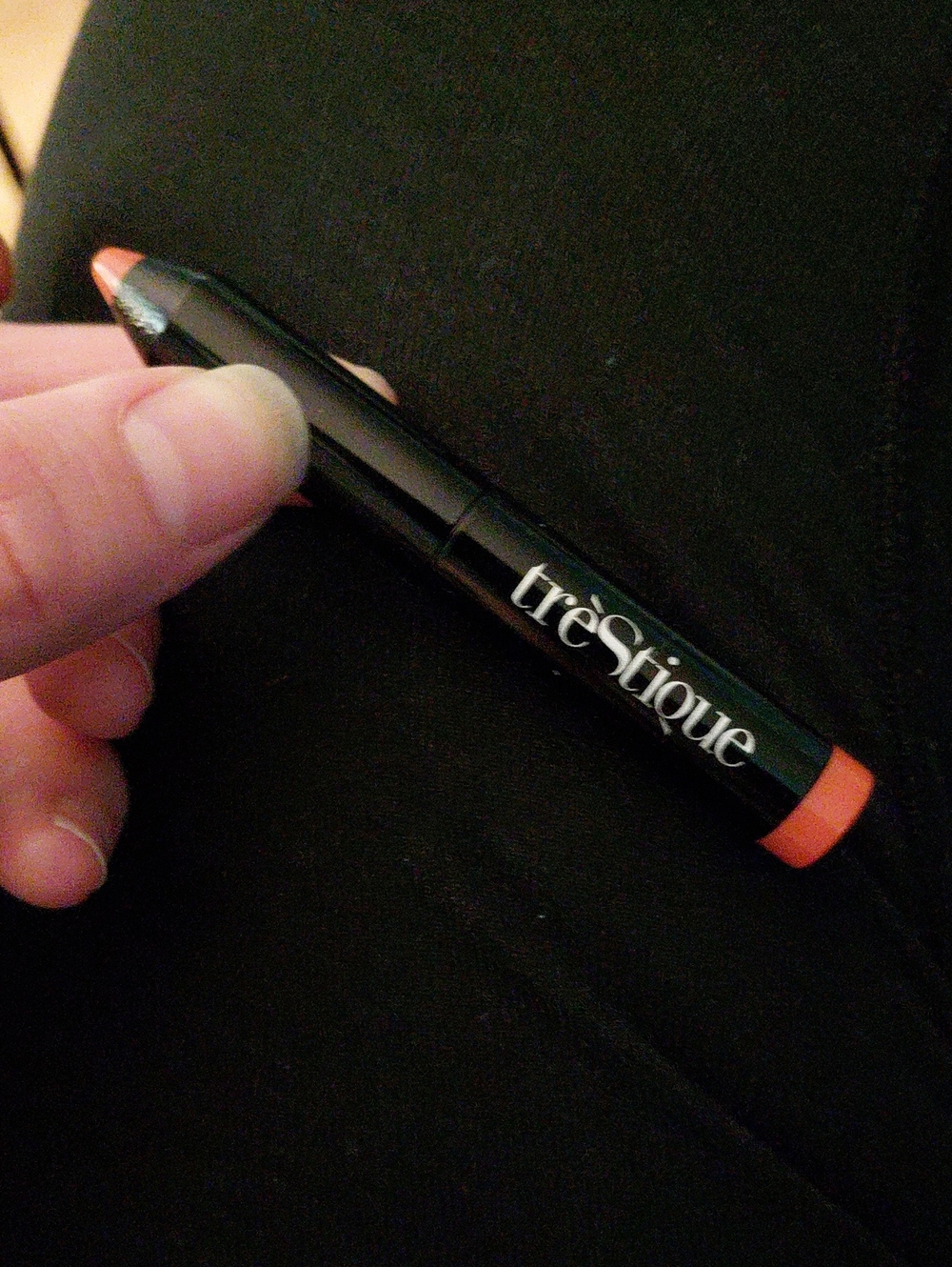 trèStique Mini Lip Glaze Crayon in Shade Georgia Peach